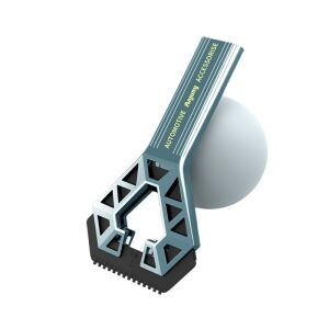 Autós hókaparó egy véggel, KeepHome, Univerzális, Autós hóeltakarítás, fogantyúval, Ergonomikus, Levehető, Ablakhoz és karosszériához, Könnyen használható, 23,5x4,3 cm, Kék