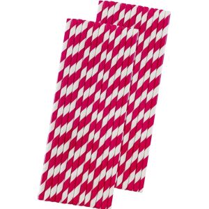 Set 16 Paie, KipHome, pentru Masa de Craciun, din Hartie, 19.7 cm,Alb-Rosu 114982474 - Paie