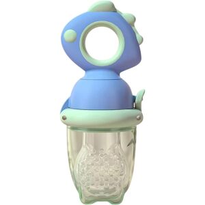 Залъгалка за плодове, KeepHome, за бебета, хранителен силикон, +4 месеца, 2 mm дебелина на отворите за зърната, 12,4 x 5,1 x 4,7 cm, синьо 114982583 - Flippy