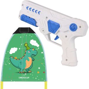 2 interaktív játék készlet, KeepHome, katapult fegyver + sárkány, műanyag és vászon, +8 év, vízálló, zöld dinoszaurusz modell, többszínű