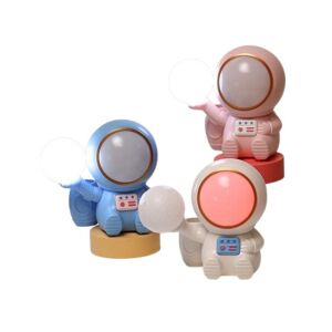 2 az 1-ben éjszakai fény, KeepHome, lámpa, élező és tárolóhely, űrhajós modell, USB töltés, ABS, 12 x 7 x 11 cm, LED lámpa, többszínű