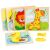 KeepHome Fa puzzle din lemn pentru copii, Animale, 3D, 4 piese, Multicolor