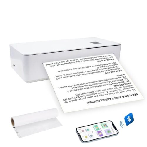 Prémium WiFi-s hőnyomtató, kiváló minőségű 300 dpi, hordozható, vezeték nélküli, festék nélküli működés, akár A4-es formátumok támogatása, Bluetooth, USB, kompatibilis iOS / Android / Windows 114983425