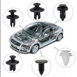 100db-os Autó Patent Készlet - Univerzális Rögzítőelemek Autószereléshez 114983859 - Jármű karosszéria rögzítő