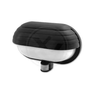 Aplica LED pentru exterior cu senzor, neagra, dulie E27, IP44, Masterled 114989761 - Lămpi de perete pentru exterior