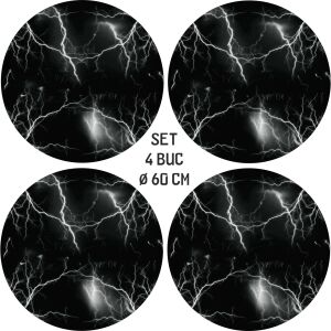 Sada 4 vonkajších tlačených fólií s EcoSolventom, samolepiace, na dekoráciu automobilových diskov, priemer 60 cm, model FJT-34