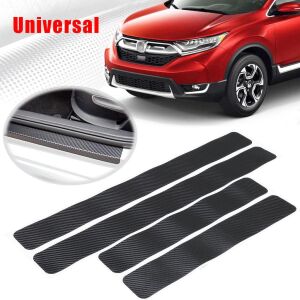 Set 4 bucati protectie praguri Carbon 3D Universal culoare neagra 114990063 - Protecții pentru marginile ușilor auto