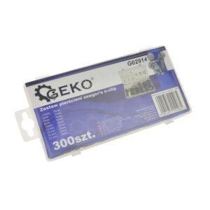 Set inele seeger E-clip 300 bucati, GEKO G02914 131331505 - Fixator