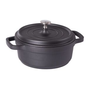 Verk Group 2,2L fekete alumínium edény fedővel - Verk Group