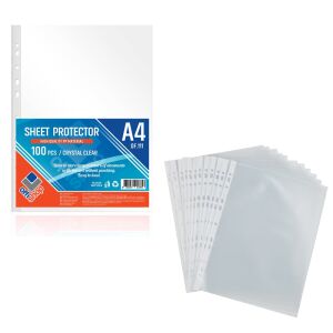 Offishop A4 védőfóliák, 100 db-os csomag, kristálytiszta, kiváló minőségű PP anyagból - Lamináló fólia