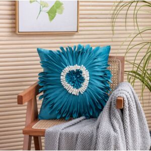 Obliečka na vankúš - chryzantéma, modrá 45cm*45cm 114996098 - Dekoratívne obliečky na vankúše