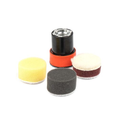 Set 4 Accesorii Polisare, 3 bureti si un suport, 30x15mm, Amio 114996401