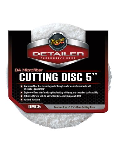 Sada 2 brúsnych leštiacich kotúčov s mikrovláknami Meguiar's DA Microfiber Cutting Pad 140mm