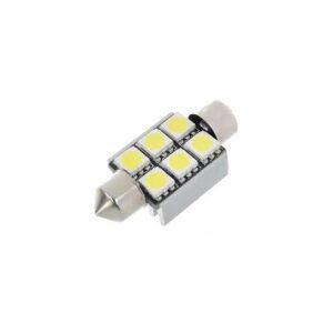 Biała żarówka LED Canbus soffit do samochodu, 36mm, 6 SMD - Pojazd i części