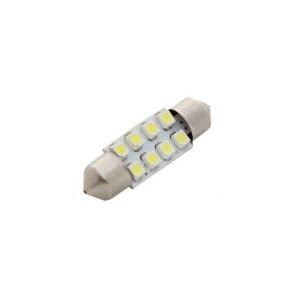 8 SMD LED automobilová žiarovka, 41 mm, biele svetlo - Auto žiarovky