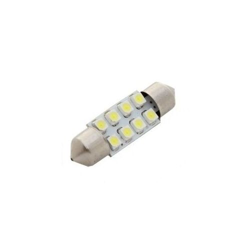 8 SMD LED automobilová žiarovka, 41 mm, biele svetlo