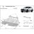 Mitsubishi Eclipse Cross motorvédő pajzs szerelési rajz