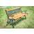 ZLT dekoratívna drevená záhradná lavica pre tri osoby #black-brown 40496653}