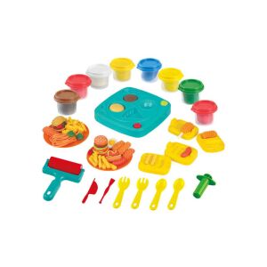 Zestaw do zabawy Play-Doh Dough Diner Cafe z 8 kolorami plasteliny, w tym pizza, hamburger, frytki, spaghetti, stek i wiele innych - Playgo
