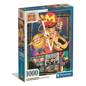 Clementoni Illumination Gru puzzle 1000 piese cutie vedere unghiulară - Clementoni Puzzle