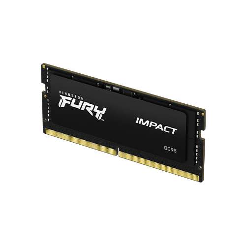 Kingston FURY Impact DDR5 32GB 4800MHz CL38 SODIMM (2er-Pack) - Schwarz
