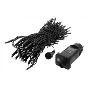 Deltaco SH-LRGB10M 10m okos RGB fényfüzér hálózati adapterrel, kibontva. - Deltaco