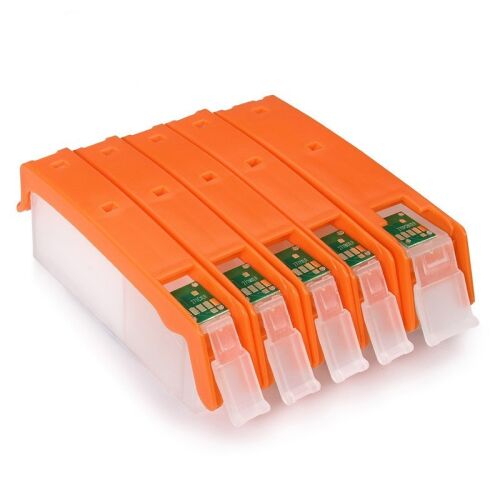 Zestaw 5 sztuk  Canon PGI-570 CLI-571  współpracujących z drukarkami Canon PIXMA