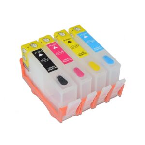 HP 655 Nachfüllbare Tintenpatronen Set, Schwarz, Magenta, Gelb, Cyan, kompatibel mit HP Deskjet Ink Advantage Druckern - ProCart