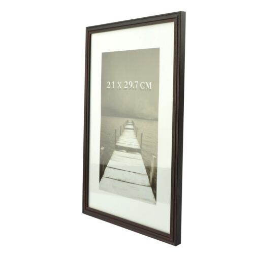 Ramka do zdjęć Alvin z drewna, kolor wenge, 21x29,7 cm, rozmiar A4