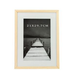 Rahmen Alvin aus Holz in Creme, 21x29,7 cm, für A4-Fotos, Wand- und Tischmontage - Bilderrahmen