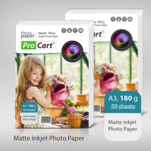 Матова фотохартия 180гр а3