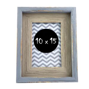 Bilderrahmen Ida aus grauem Holz, 10 x 15 cm 115015874 - ProCart