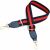 Állítható kézitáskapánt, széles, fekete-piros, poliészter-fém, 146x38 mm 115017549