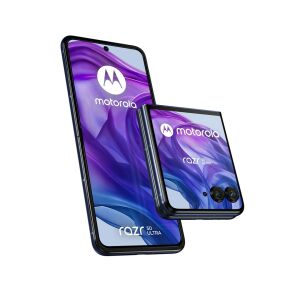 Motorola Razr 50 Ultra niebieski, składany smartfon, otwarty i złożony porównanie - Telefon komórkowy