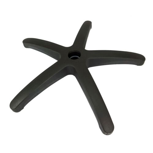 Baza neagră din nylon pentru scaun de birou, bază cu 5 stele, diametru 64 cm