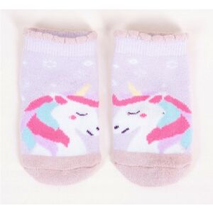 Yo!club frottír zokni 0-3 hó - lila/egyszarvú 115020289 - Yoclub