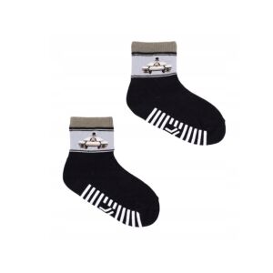 Yo!club ABS csúszásgátlós zokni (27-30) - fekete/tank 115020313 - Yoclub