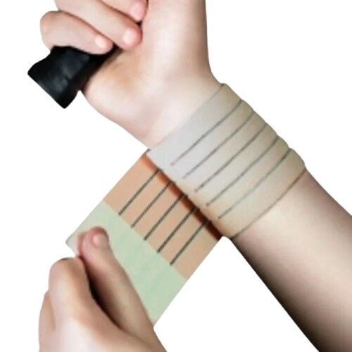 Fortuna elasztikus csuklórögzítő, univerzális méret, bézs szín, tépőzárral állítható