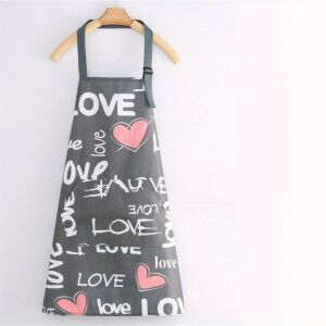 Virágmintás Vízálló &amp; Olajálló Kötény Nagy Zsebbel 115024238 - Konyhai eszköz