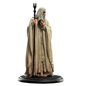 Weta Workshop A Gyűrűk Ura Saruman a Fehér vinyl figura, 19 cm magas - Fan Gaming termék