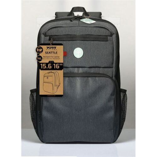 Port Designs Seattle Eco 15,6-16 hüvelykes szürke laptop hátizsák