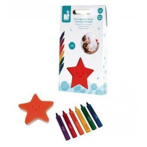 Janod Fürdő zsírkréták csillag szivaccsal és csomagolással - Janod