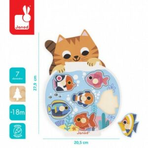 Janod 07109 Akvárium forma puzzle 122902137 - Janod