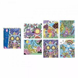 Janod Varázslatos Festmény Éjszaka: 6 darabos vízfestő készlet és csomagolás - Janod