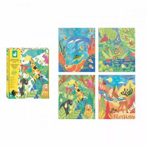 Janod Golden Pictures akvarell festőkészlet doboz és festő lapok - Janod