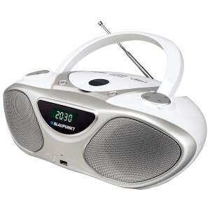 Boombox alb Blaupunkt BB14WH cu player CD, radio FM, port USB și intrare AUX - Radiouri