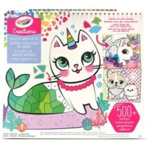 Crayola Creations: Mozaika z numerowanymi naklejkami - książeczka kreatywna 122925032 - Książka