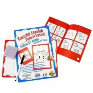 Učim se crtati korak po korak: razvojska ploča s markerom koji se može obrisati - različiti, na mađarskom jeziku.