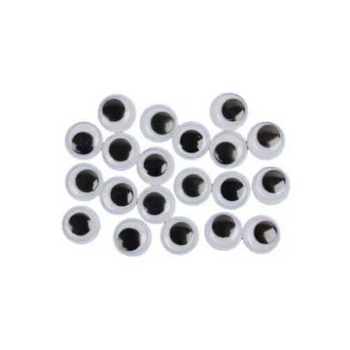 Čierne pohyblivé oči, 8 mm - 24 ks 122926480