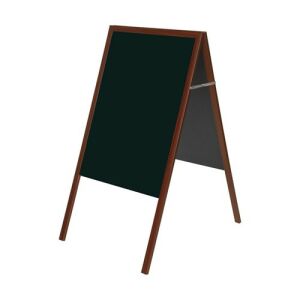 Bi-Office 90x150 cm A-keretes krétatábla fa kerettel - Megállító tábla